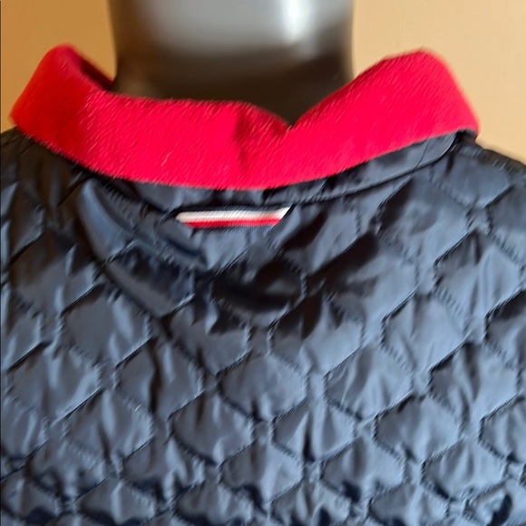 Women’s Tommy Hilfiger Blue and Red Puffer Jacket Size XL - Picture 2 of 11